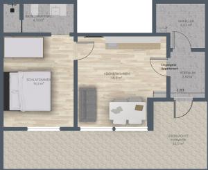 Půdorys ubytování DU.Appartement