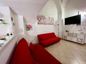 Telewizja i/lub zestaw kina domowego w obiekcie Ursino holiday apartment