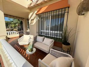 Posezení v ubytování Nuevo Torrox Deluxe Beach & Piscina