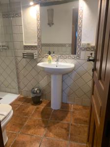 A bathroom at Casa Olmos