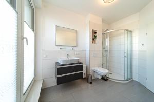 Koupelna v ubytování Appartement 2 - Dünenblick