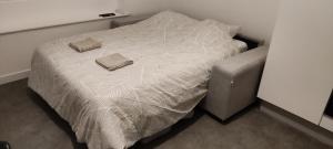 Un ou plusieurs lits dans un hébergement de l'établissement Appartement Cosy en plein cœur de Seclin