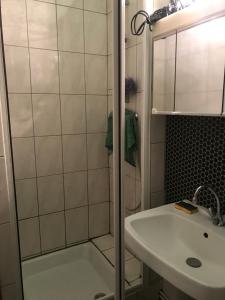 Phòng tắm tại Le Grattague - St Gervais Les Bains