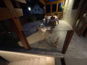 Patio nebo venkovní prostory v ubytování Gästehaus Brugger