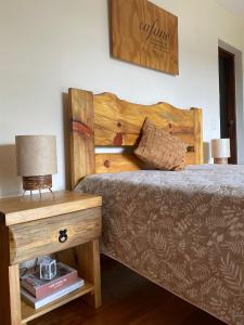 Voodi või voodid majutusasutuse Casinha Azul toas