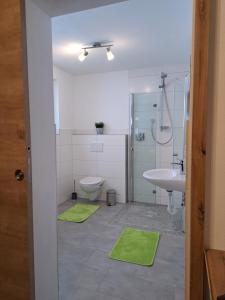 Koupelna v ubytování Ferienwohnung Abenthung