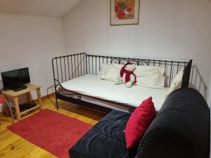 Posteľ alebo postele v izbe v ubytovaní Aulos Studio