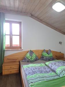 1 dormitorio con cama y ventana en Apartment Sabrina, en Sankt Johann im Pongau