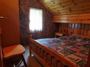 Postel nebo postele na pokoji v ubytování Chalet Dixence