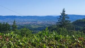 a view of a city from the top of a hill at Casa Baggino in Pistoia