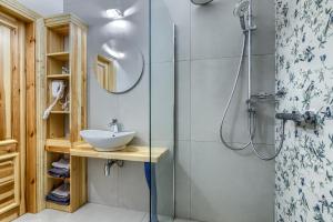 Koupelna v ubytování Siedlisko Nawiady - hotel butikowy + 37 fotografií