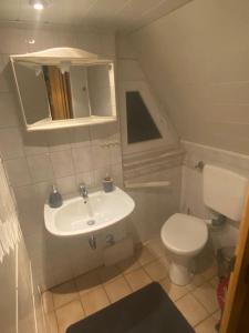 Phòng tắm tại Finnhütte Oase