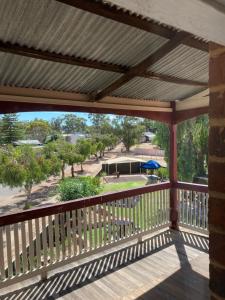 a view from the deck of a house with awning at Yealering Hotel in Yealering +21 photos