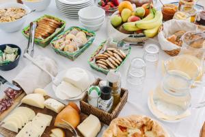 Svečiams siūlomi pusryčių variantai apgyvendinimo įstaigoje Giuggiulena