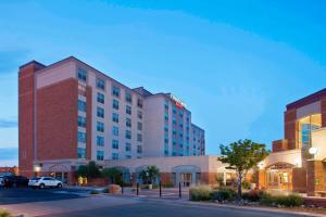 a rendering of a hotel with a parking lot at Courtyard by Marriott Pueblo in Pueblo