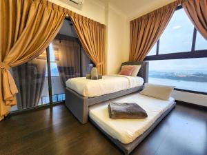 Posezení v ubytování Loft Suite Seaview 2BR JB CIQ 8pax