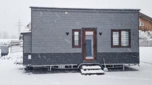 Tiny House Flexhome v zimě