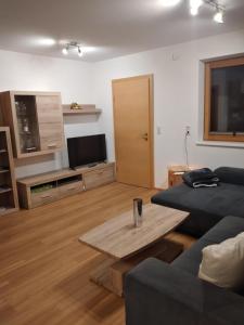 Posezení v ubytování Ferienwohnung Oberkreut