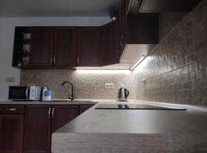 Köök või kööginurk majutusasutuses Apartmán Kameňák