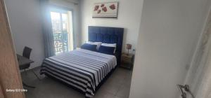 Voodi või voodid majutusasutuse Super appartement vue sur mer et à 2 minutes de la plage de Martil. toas