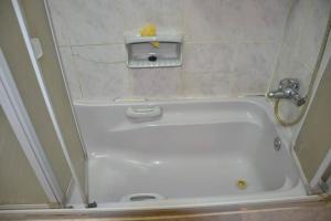 a white bath tub in a bathroom at Luxury Vacation Villa in Cairo