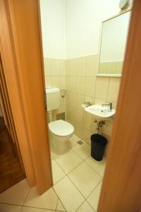 Koupelna v ubytování Apartman Gajeva