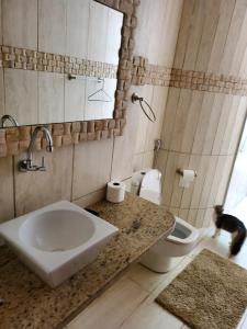 Koupelna v ubytování Casa Vera Arruda Pousada Leão