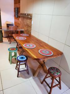 Kuchyň nebo kuchyňský kout v ubytování Casa Vera Arruda Pousada Leão