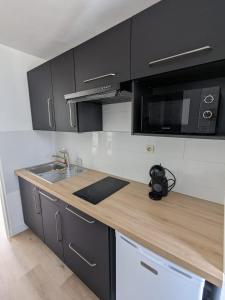 Kuchyň nebo kuchyňský kout v ubytování Le Laurier