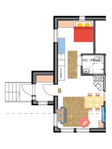 Planul etajului la Modern apartment