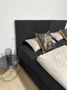 Krevet ili kreveti u jedinici u okviru objekta Luxury Apartment Ottweiler