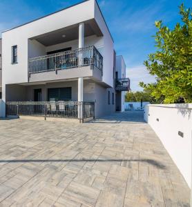 Μπαλκόνι ή βεράντα στο Apartments Spanic Haus mit Pool