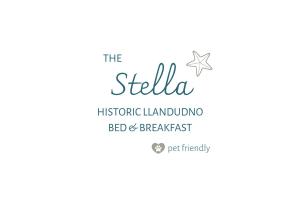 a logo for the stella historic illuminating bed and breakfast at The Stella Historic Llandudno Bed & Breakfast in Llandudno