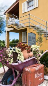 A garden outside Villa Son Fanals