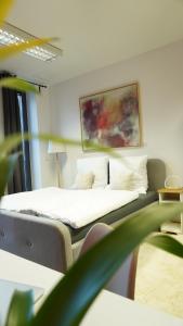 En eller flere senge i et værelse på Shared Apartment Grindelallee Hamburg