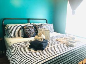 Postel nebo postele na pokoji v ubytování Peekskill Guesthouse