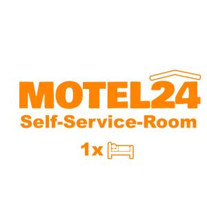 een logo voor een gemotoriseerde zelfbedieningsruimte bij Motel24 Low-Budget Waltershausen in Waltershausen