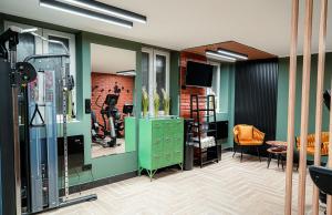 Fitness centrum a/nebo fitness zařízení v ubytování Hotel Wieniawski