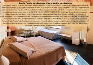 Cama ou camas em um quarto em Hotel da Cachoeira