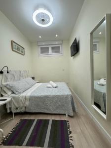 Posteľ alebo postele v izbe v ubytovaní HABITACION CENTRAL CON WIFI