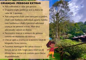 Crianças ficando em Hotel da Cachoeira