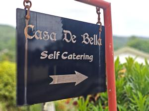 a sign for a secluded self cateringominium at Casa De Bella in Victoria