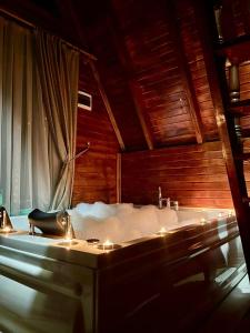 A bathroom at Harmanlı Bungalov