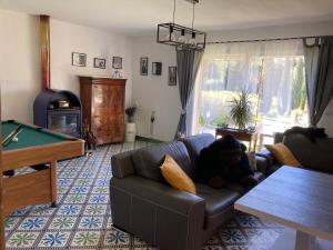 Χώρος καθιστικού στο Domaine des Lavarines