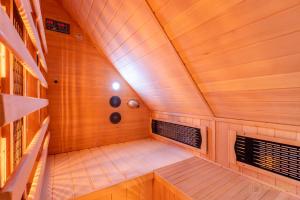Una cama o camas en una habitación de Apt. Plešivec