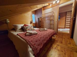 Gîte du Prilet客房内的一张或多张床位