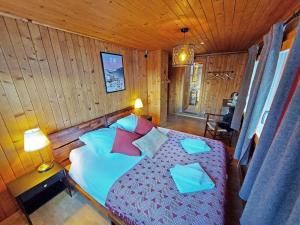 Postel nebo postele na pokoji v ubytování Gîte du Prilet