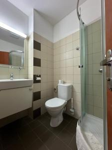 Koupelna v ubytování HOTEL ZELENÝ DVOR