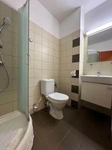 Koupelna v ubytování HOTEL ZELENÝ DVOR