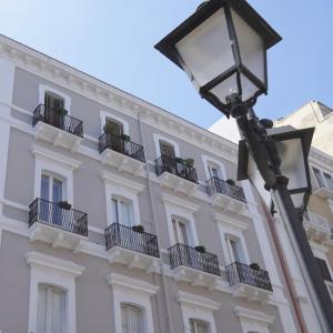 a street light in front of a building at SoClà Boutique Hotel in Taranto